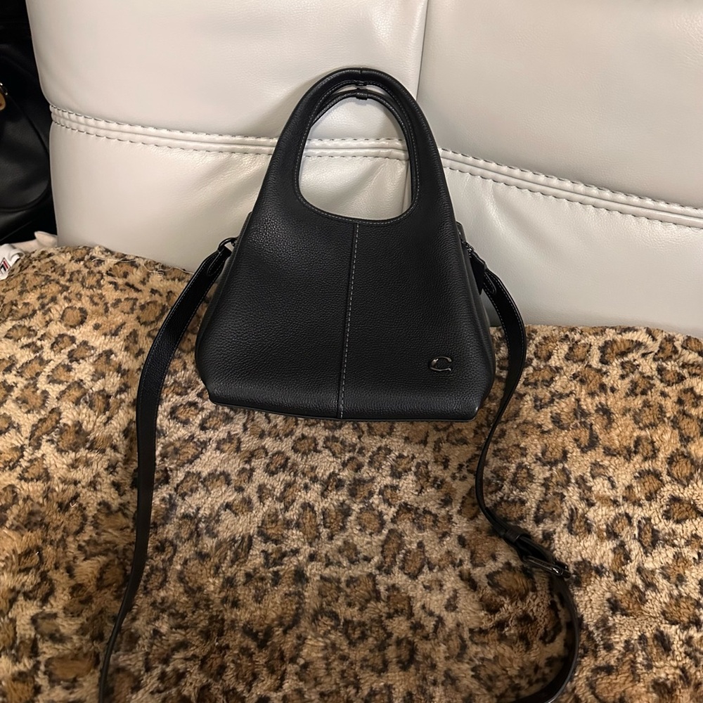 Coach Lana 23 Crossbody – Black Pebble Leather with Black Hardware